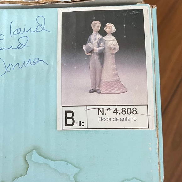 LLADRO “wedding” bride & groom with box in EUC VTG - Picture 14 of 14